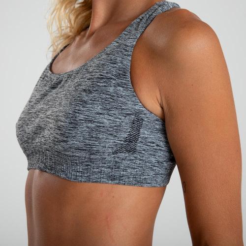 Top Yoga Seamless sem Costura Básico Kimjaly