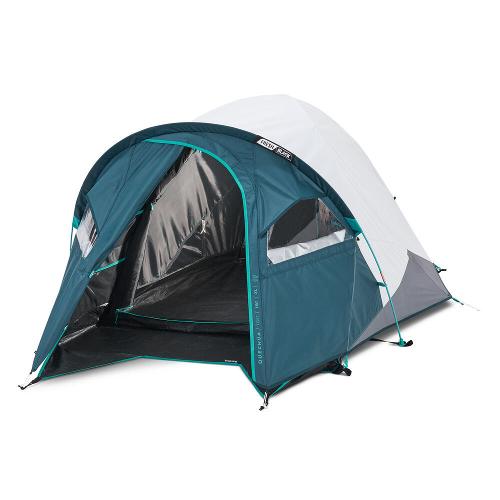 Barraca de Trilha MH100 XL 2 pessoas Fresh e Black Quechua