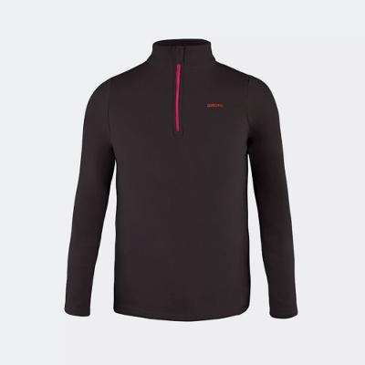 Fleece Infantil de Trilha MH100 preto-rosa Forclaz