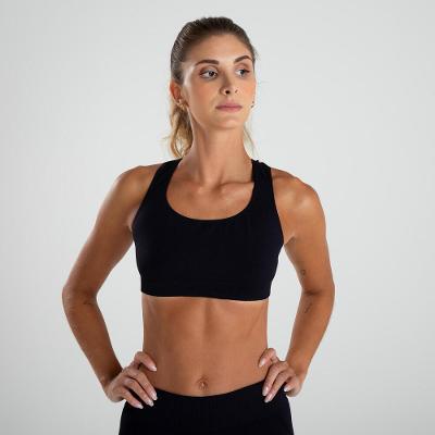 Top Yoga Seamless sem Costura Básico Kimjaly