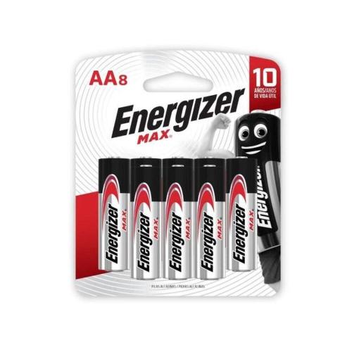 Pilha Alcalina Energizer AA com 8