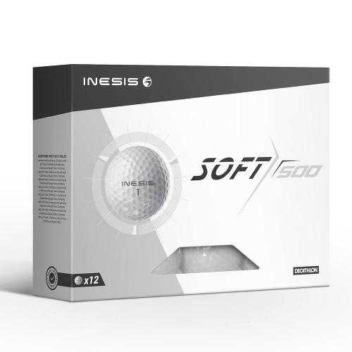 Kit 12 Bolas de Golfe Soft 500 Inesis