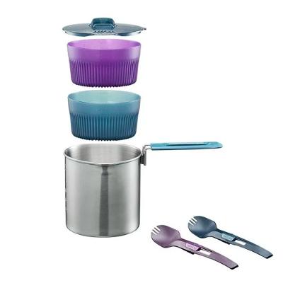 Conjunto de Cozinha Inox de Trekking MT500 2 pessoas