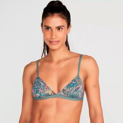Biquíni Top De Surf Cortininha Bojo verde-floral