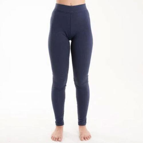 Legging Salto Feminina de Ginástica Azul em Algodão Domyos
