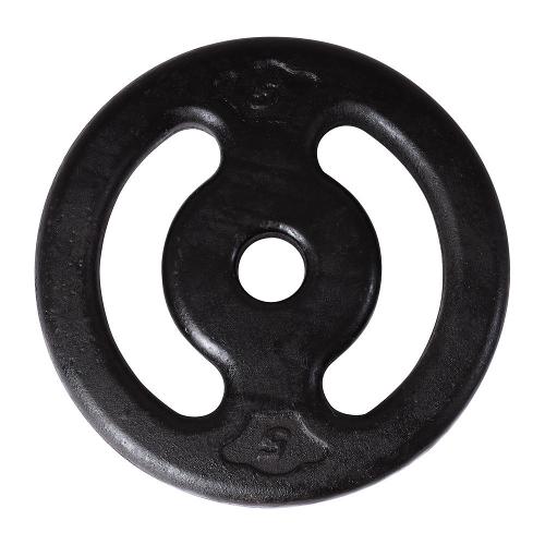Anilha 5kg Ferro Fundido com Furo de Ø28mm