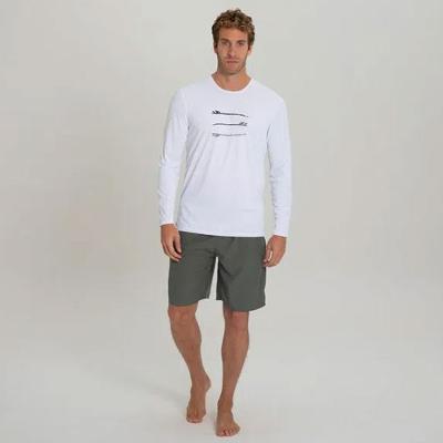 Camiseta Masculina de Surf e Bodyboard Proteção UV50+ Olaian