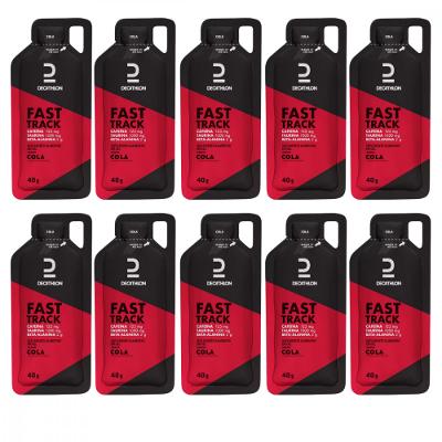 Kit 10 Unidades Energy Gel 40g Com cafeina cola Decathlon
