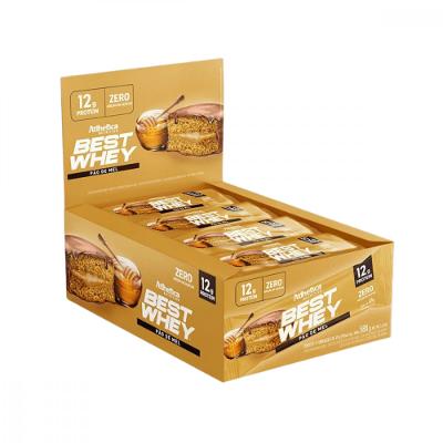 Kit com 12 Barras de Proteína Best Whey Bar Sabor Pão de Mel 49g