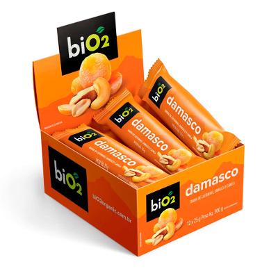 Kit com 12 Barras de Castanhas e Frutas Nuts Damasco 25g