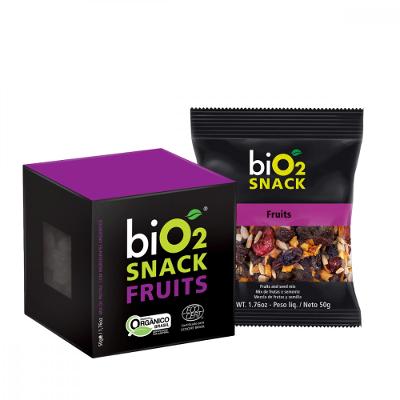 Kit com 6 Unidades Snack Bio2 Frutas Orgânicas