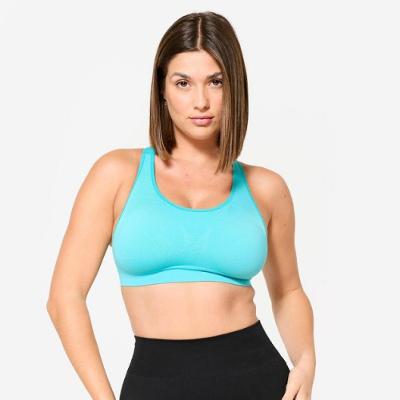 Top Feminino de Corrida First Turquesa Kalenji