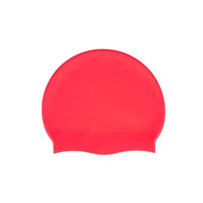 Touca de Natação de Silicone Logo 500 Vermelha Nabaiji