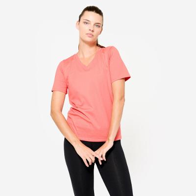 Camiseta Feminina de Ginástica 500 Domyos