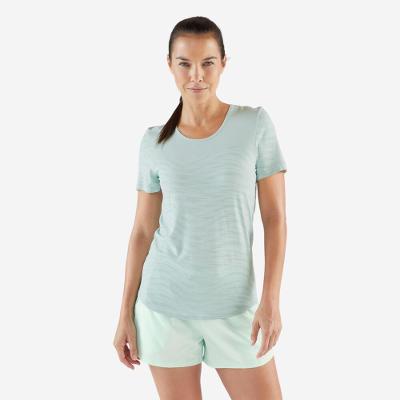 Camiseta Feminina de Corrida Verde Kiprun