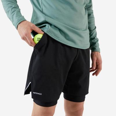 Shorts Masculino de Tennis 2 em 1 Kuikma Artengo