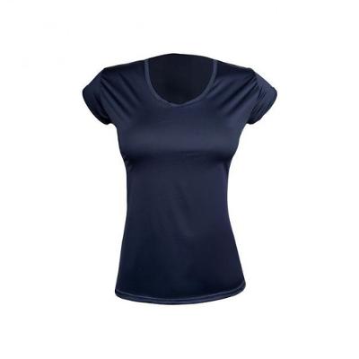Camiseta Feminina de Treino Respi 100 Azul Domyos