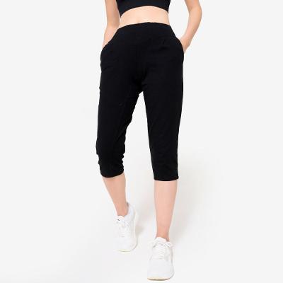Corsários com Bolsos de Fitness Mulher Preto Ultra Domyos