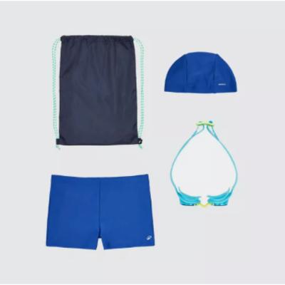 Conjunto de Natação Menino Touca Sunga e Óculos 100 Nabaiji