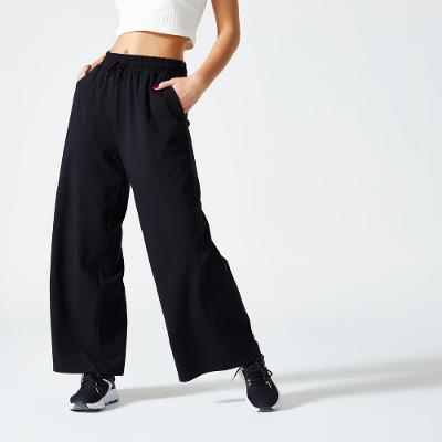 Calça Flare Feminina de Ginástica e Pilates 520 Domyos