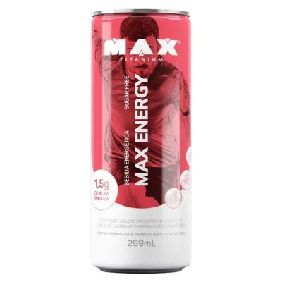 Bebida Energética Max Energy Drink 269ml Sabor Framboesa