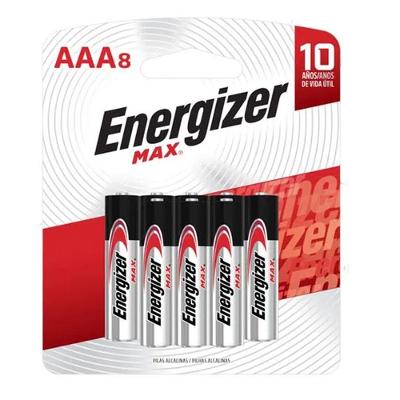 Pilha Alcalina Energizer AAA com 8