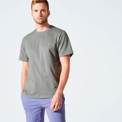 Camiseta Masculina de Ginástica e Pilates 500 Essentials