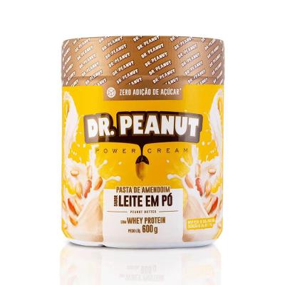 Pasta de Amendoim com Whey Protein Sabor Leite em Pó 600g