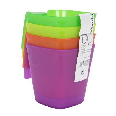 Caneca Camping Multicolor 4 unid Quechua