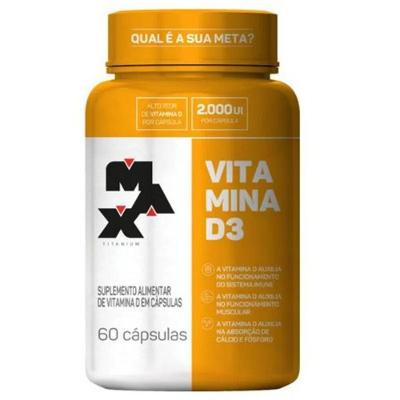 Vitamina D3 60 cápsulas Max Titanium