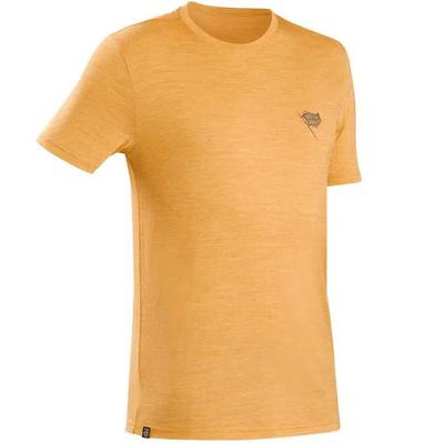 Camiseta Masculina de Lã Merino Trekking Travel 100 Forclaz