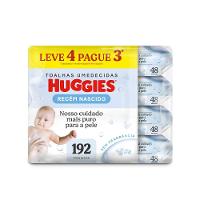 Lenços Umedecidos Huggies Recém-nascido Sem Fragrância 192 Unidades - 3