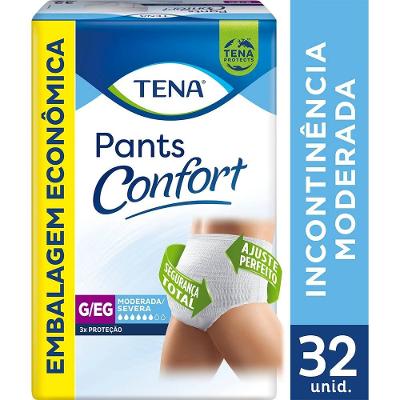 Roupa Intima Tena Pants Confort G/eg 32 Unidades