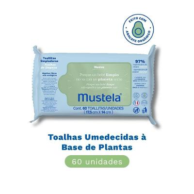 Toalhas Umedecidas Compostáveis Mustela Toalhas Com Perfume 60 Unidades