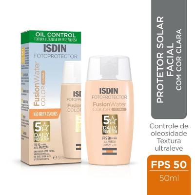 Protetor Solar Facial Isdin Fusion Water Cor Fps50 Clara
