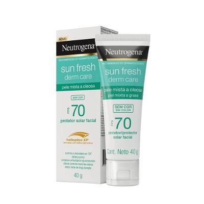 Protetor Solar Facial Neutrogena Sun Fresh Derm Care Sem Cor Fps 70 40g