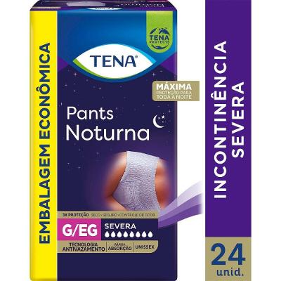 Roupa Intima Tena Pants Noturna G/eg 24 Unidades