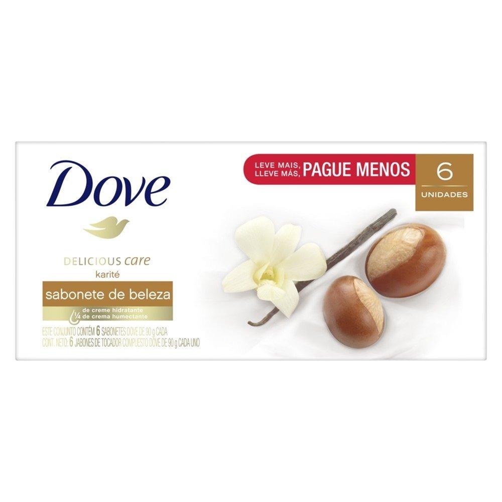 Kit Sabonete Em Barra Dove Karité Baunilha 6 Unidades 90g Cada - 3