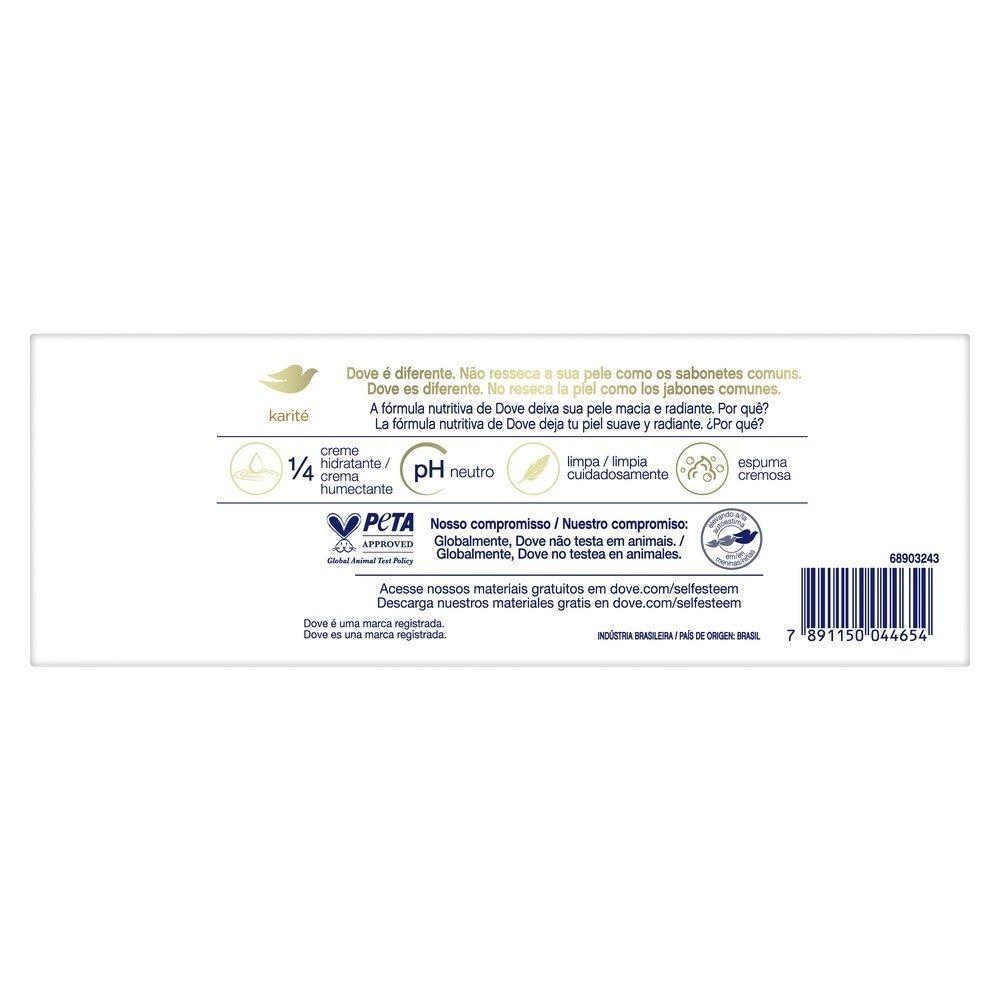 Kit Sabonete Em Barra Dove Karité Baunilha 6 Unidades 90g Cada - 1