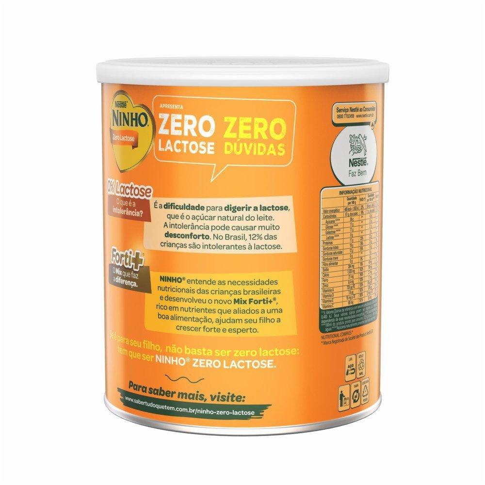 Composto Lácteo Ninho Zero Lactose Lata 700g - 4