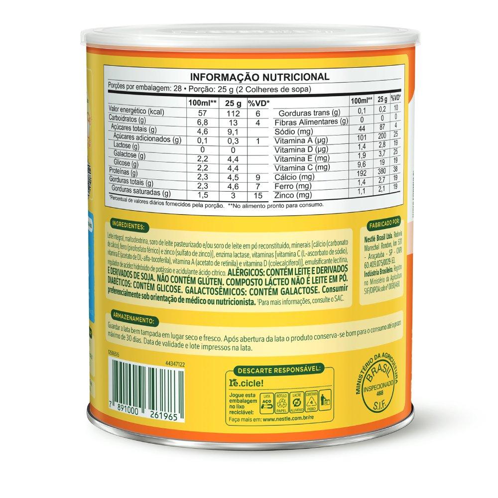 Composto Lácteo Ninho Zero Lactose Lata 700g - 1