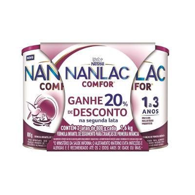 Fórmula Infantil Nanlac Comfor 1,6kg - 160g Grátis