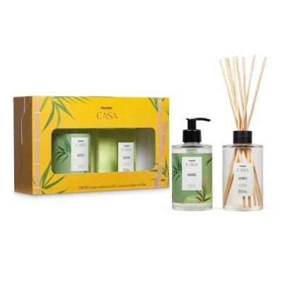 Kit Panvel Casa Bambu Com 1 Difusor De Aromas E 1 Sabonete Líquido 250ml Cada