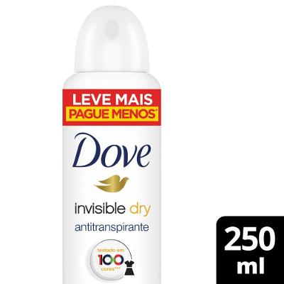 Desodorante Aerosol Dove Invisible Dry Violeta E Frésia Branca 48h 250ml Leve Mais Pague Menos