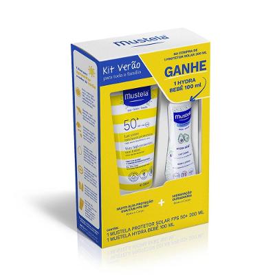 Mustela Protetor Solar Locao Fps 50+ 200ml + Hydra 100ml Gratis