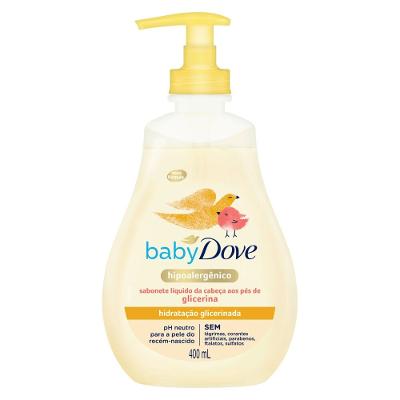 Sabonete Líquido Da Cabeça Aos Pés De Glicerina Baby Dove Hidratação Glicerinada 400 Ml