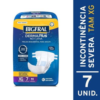 Fralda Adulto Bigfral Dermaplus Xg 7 Unidades