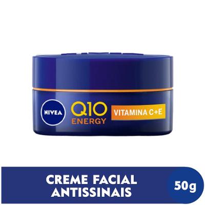 Creme Facial Antissinais Nivea Q10 Energy Noite 50g