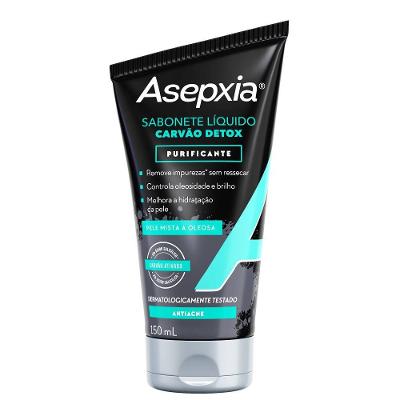 Sabonete Líquido Facial Asepxia Carvão Detox 150ml
