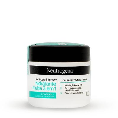 Hidratante Facial Neutrogena Face Care Intensive Matte 3 Em 1 100g